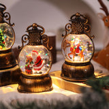 Maxbell Christmas Snow Globes with Music Festival Decoration for Home Party Seasonal