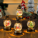 Maxbell Christmas Snow Globes with Music Festival Decoration for Home Party Seasonal