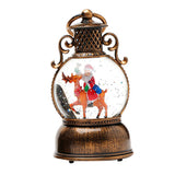Maxbell Christmas Snow Globes with Music Festival Decoration for Home Party Seasonal
