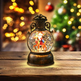 Maxbell Christmas Snow Globes with Music Festival Decoration for Home Party Seasonal
