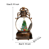 Maxbell Christmas Snow Globes with Music Festival Decoration for Home Party Seasonal