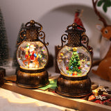 Maxbell Christmas Snow Globes with Music Festival Decoration for Home Party Seasonal