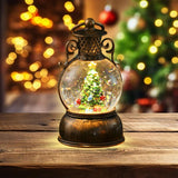 Maxbell Christmas Snow Globes with Music Festival Decoration for Home Party Seasonal