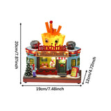 Maxbell Christmas Village Statue Decorative Gift for Countertop Tabletop Centerpiece