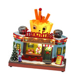 Maxbell Christmas Village Statue Decorative Gift for Countertop Tabletop Centerpiece