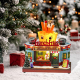 Maxbell Christmas Village Statue Decorative Gift for Countertop Tabletop Centerpiece