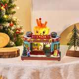 Maxbell Christmas Village Statue Decorative Gift for Countertop Tabletop Centerpiece