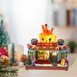 Maxbell Christmas Village Statue Decorative Gift for Countertop Tabletop Centerpiece
