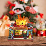 Maxbell Christmas Village Statue Decorative Gift for Countertop Tabletop Centerpiece