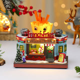 Maxbell Christmas Village Statue Decorative Gift for Countertop Tabletop Centerpiece