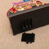 Maxbell Christmas Village House Statue LED Lighted Fast Food Figurine for Countertop Ice Cream Shape