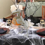 Maxbell Halloween Crow Skeleton Decoration Simulation for Office Desktop Living Room