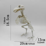 Maxbell Halloween Crow Skeleton Decoration Simulation for Office Desktop Living Room