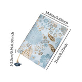 Maxbell A5 Book Cover Soft Cloth Protector for Paperback Hardcover Journal Blue