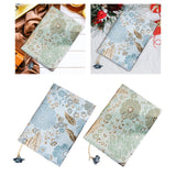 Maxbell A5 Book Cover Soft Cloth Protector for Paperback Hardcover Journal Blue