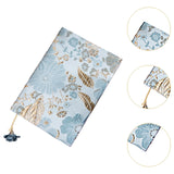 Maxbell A5 Book Cover Soft Cloth Protector for Paperback Hardcover Journal Blue
