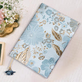 Maxbell A5 Book Cover Soft Cloth Protector for Paperback Hardcover Journal Blue