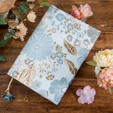 Maxbell A5 Book Cover Soft Cloth Protector for Paperback Hardcover Journal Blue