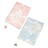 Maxbell A5 Book Cover Fabric Notebook Sleeve for Paperback Hardcover Pink