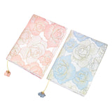 Maxbell A5 Book Cover Fabric Notebook Sleeve for Paperback Hardcover Pink