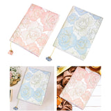 Maxbell A5 Book Cover Fabric Notebook Sleeve for Paperback Hardcover Pink