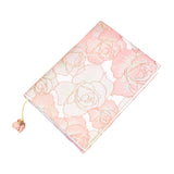 Maxbell A5 Book Cover Fabric Notebook Sleeve for Paperback Hardcover Pink