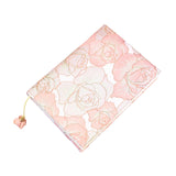 Maxbell A5 Book Cover Fabric Notebook Sleeve for Paperback Hardcover Pink
