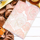 Maxbell A5 Book Cover Fabric Notebook Sleeve for Paperback Hardcover Pink