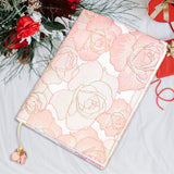 Maxbell A5 Book Cover Fabric Notebook Sleeve for Paperback Hardcover Pink