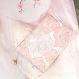 Maxbell A5 Book Cover Fabric Notebook Sleeve for Paperback Hardcover Pink