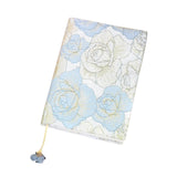 Maxbell A5 Book Cover Fabric Notebook Sleeve for Paperback Hardcover Blue