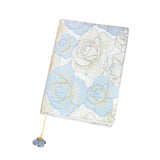 Maxbell A5 Book Cover Fabric Notebook Sleeve for Paperback Hardcover Blue