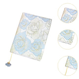 Maxbell A5 Book Cover Fabric Notebook Sleeve for Paperback Hardcover Blue