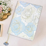 Maxbell A5 Book Cover Fabric Notebook Sleeve for Paperback Hardcover Blue