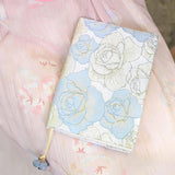 Maxbell A5 Book Cover Fabric Notebook Sleeve for Paperback Hardcover Blue