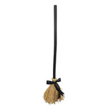 Maxbell Halloween Witch Broom with Ribbons for Masquerade Halloween Party Decoration