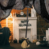 Maxbell Halloween Witch Broom with Ribbons for Masquerade Halloween Party Decoration