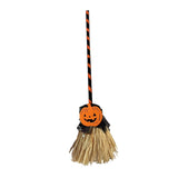 Maxbell Witch Broom with Light Spooky Halloween Decor for Club Carnivals Fancy Dress black orange