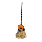 Maxbell Witch Broom with Light Spooky Halloween Decor for Club Carnivals Fancy Dress black orange