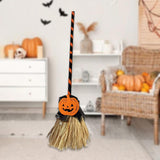 Maxbell Witch Broom with Light Spooky Halloween Decor for Club Carnivals Fancy Dress black orange