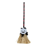 Maxbell Witch Broom with Light Spooky Halloween Decor for Club Carnivals Fancy Dress black red