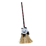 Maxbell Witch Broom with Light Spooky Halloween Decor for Club Carnivals Fancy Dress black red