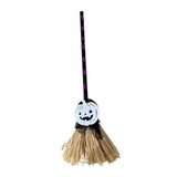 Maxbell Witch Broom with Light Spooky Halloween Decor for Club Carnivals Fancy Dress black violet