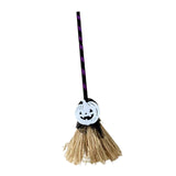 Maxbell Witch Broom with Light Spooky Halloween Decor for Club Carnivals Fancy Dress black violet