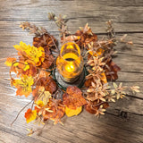 Maxbell Fall Wreath 25cm Festival Table Decorative Harvest Wreath Thanksgiving Decor
