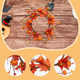 Maxbell Fall Candle Ring Table Centerpiece Candle Wreath for Holiday Harvest Parties