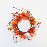 Maxbell Fall Candle Ring Table Centerpiece Candle Wreath for Holiday Harvest Parties