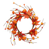 Maxbell Fall Candle Ring Table Centerpiece Candle Wreath for Holiday Harvest Parties