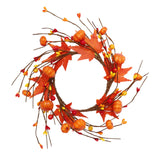 Maxbell Fall Candle Ring Table Centerpiece Candle Wreath for Holiday Harvest Parties