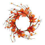 Maxbell Fall Candle Ring Table Centerpiece Candle Wreath for Holiday Harvest Parties